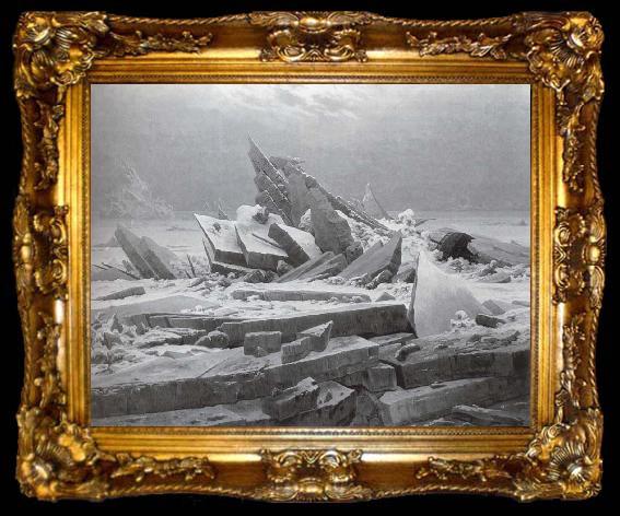 framed  Caspar David Friedrich Das Eismeer, ta009-2